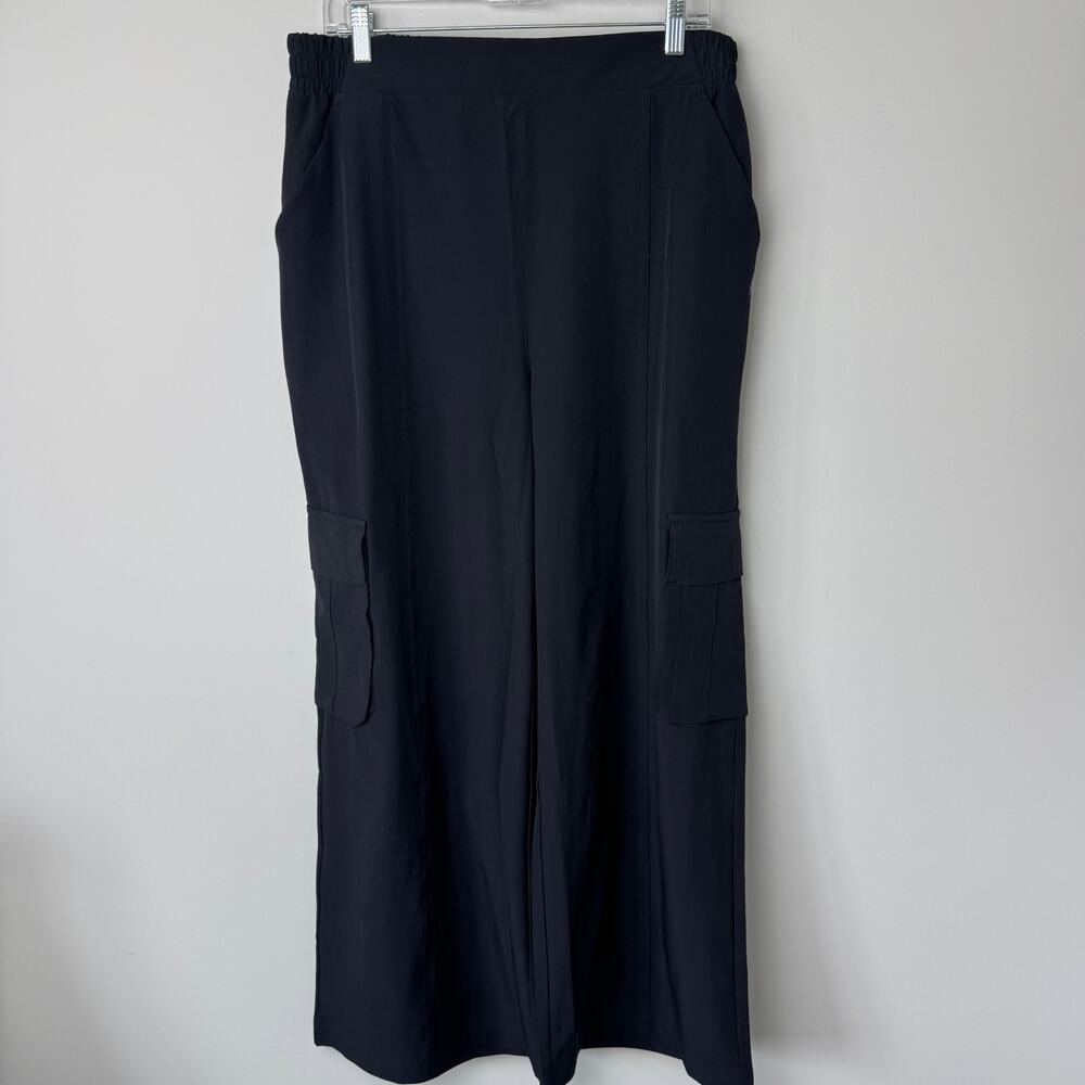 Fabletics Women's Downtown Wide Leg Cargo Pant Women's Black XL